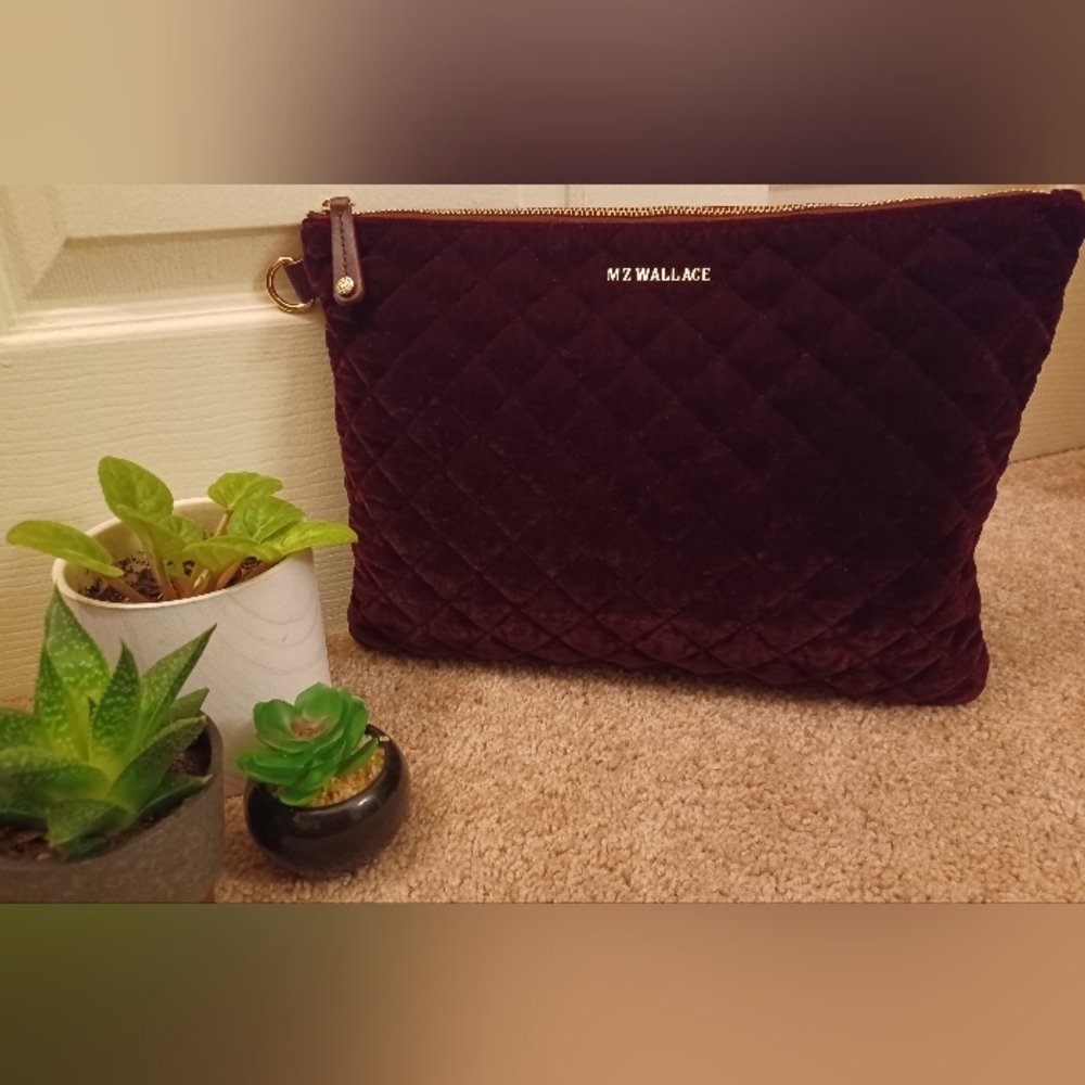 MZ Wallace Velvet Lap Top Bag